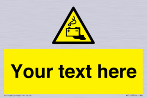 WE5183: Custom Battery Charging Sign