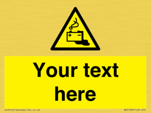 WE5183: Custom Battery Charging Sign