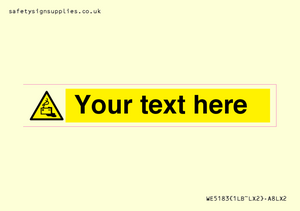 WE5183: Custom Battery Charging Sign