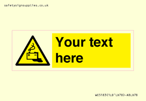 WE5183: Custom Battery Charging Sign