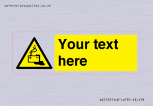 WE5183: Custom Battery Charging Sign