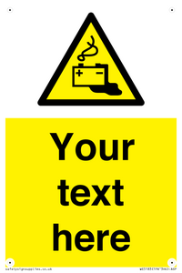 WE5183: Custom Battery Charging Sign