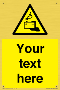 WE5183: Custom Battery Charging Sign