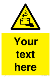 WE5183: Custom Battery Charging Sign