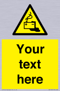 WE5183: Custom Battery Charging Sign