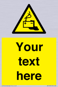 WE5183: Custom Battery Charging Sign