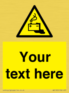 WE5183: Custom Battery Charging Sign