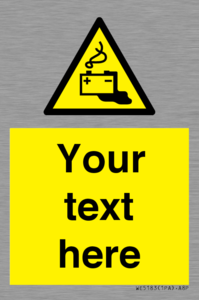 WE5183: Custom Battery Charging Sign