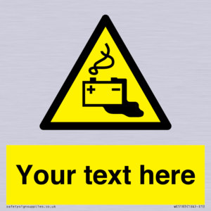 WE5183: Custom Battery Charging Sign