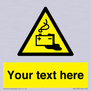 WE5183: Custom Battery Charging Sign