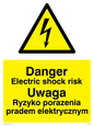 WE5370: Polish / English - Danger Electric shock risk