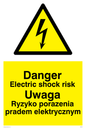 WE5370: Polish / English - Danger Electric shock risk