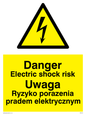 WE5370: Polish / English - Danger Electric shock risk