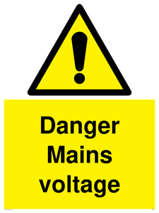 WE5446: Danger Mains voltage