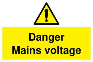 WE5446: Danger Mains voltage