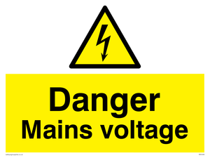 WE5446: Danger Mains voltage