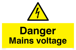 WE5446: Danger Mains voltage
