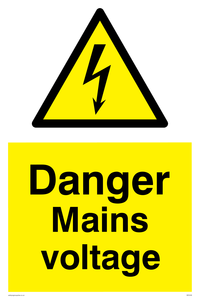 WE5446: Danger Mains voltage
