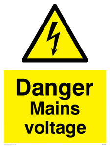 WE5446: Danger Mains voltage