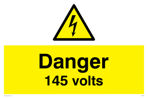 WE5480: Danger 145 volts