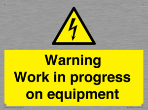 WE5792: Warning Work in progress on equipment