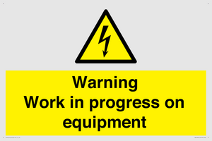 WE5792: Warning Work in progress on equipment