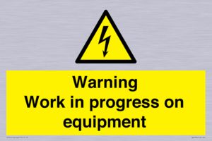 WE5792: Warning Work in progress on equipment