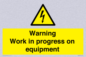 WE5792: Warning Work in progress on equipment