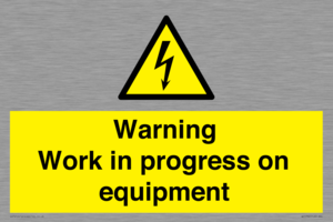 WE5792: Warning Work in progress on equipment