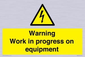 WE5792: Warning Work in progress on equipment