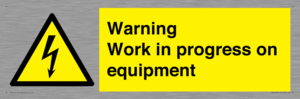WE5792: Warning Work in progress on equipment