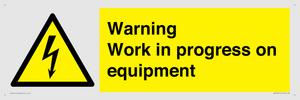 WE5792: Warning Work in progress on equipment