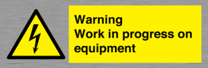 WE5792: Warning Work in progress on equipment