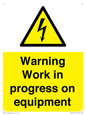 WE5792: Warning Work in progress on equipment