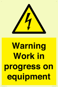 WE5792: Warning Work in progress on equipment