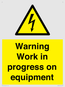 WE5792: Warning Work in progress on equipment