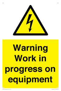 WE5792: Warning Work in progress on equipment