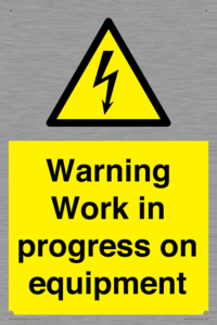 WE5792: Warning Work in progress on equipment