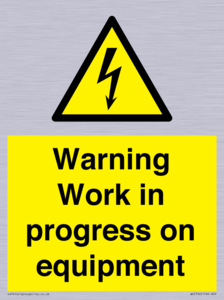 WE5792: Warning Work in progress on equipment