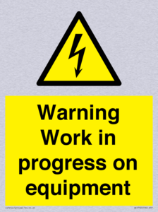WE5792: Warning Work in progress on equipment