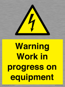 WE5792: Warning Work in progress on equipment