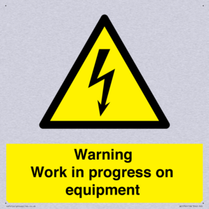 WE5792: Warning Work in progress on equipment