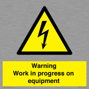 WE5792: Warning Work in progress on equipment