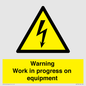 WE5792: Warning Work in progress on equipment