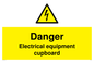 WE5842: Danger Electrical equipment cupboard