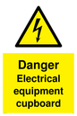 WE5842: Danger Electrical equipment cupboard