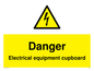 WE5842: Danger Electrical equipment cupboard