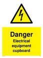 WE5842: Danger Electrical equipment cupboard