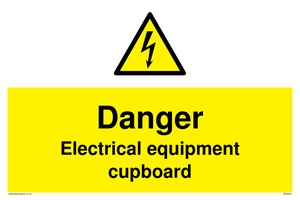 WE5842: Danger Electrical equipment cupboard