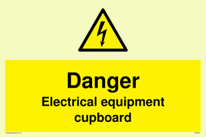 WE5842: Danger Electrical equipment cupboard